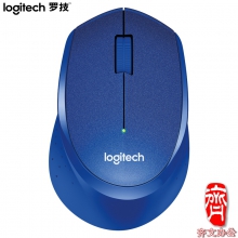 罗技无线鼠标M330 静音 蓝色(单位:个)